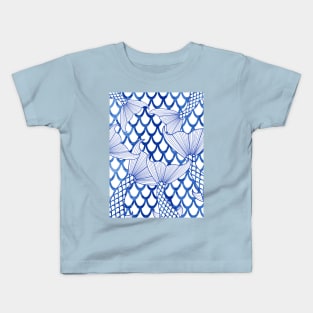 BLUE Mermaid Tail Kids T-Shirt